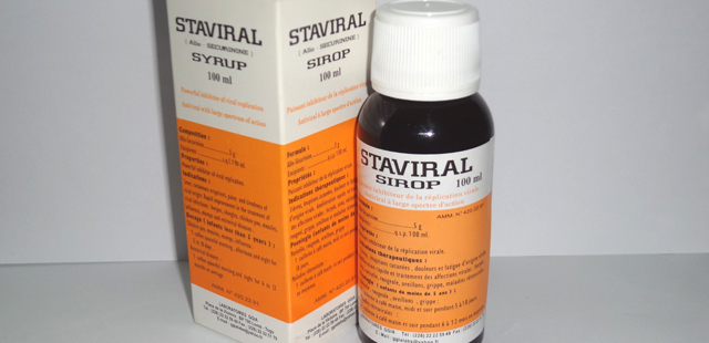 Traitement infection virale Staviral sirop
